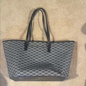 Michael Kors Monogram Black and Gray Tote
